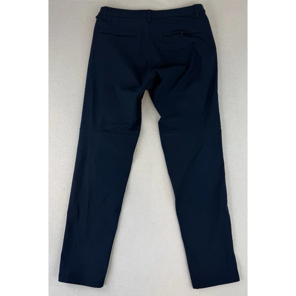 Lululemon Commission ABC Chino Pants Men's Size 32 Navy Blue 32x31 Warpstreme